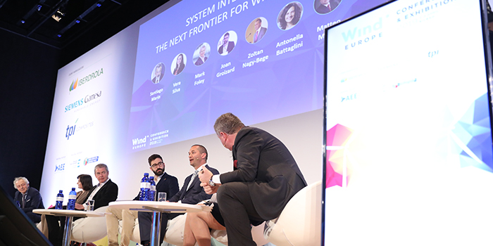 The photo shows the panel. The photo is taken by WindEurope