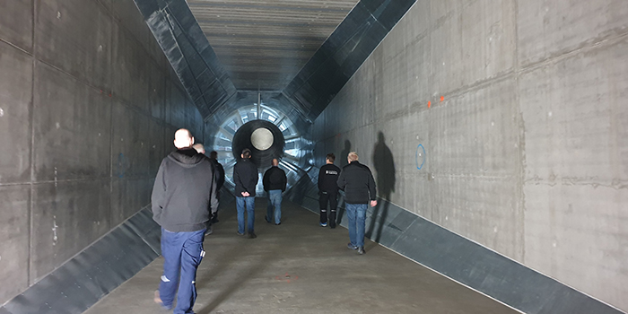From the internal inauguration at the wind tunnel