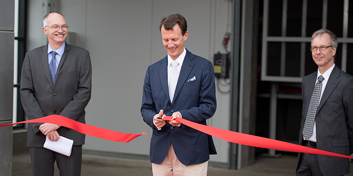 His Royal Highness, Prince Joachim inaugurates the wind tunnel